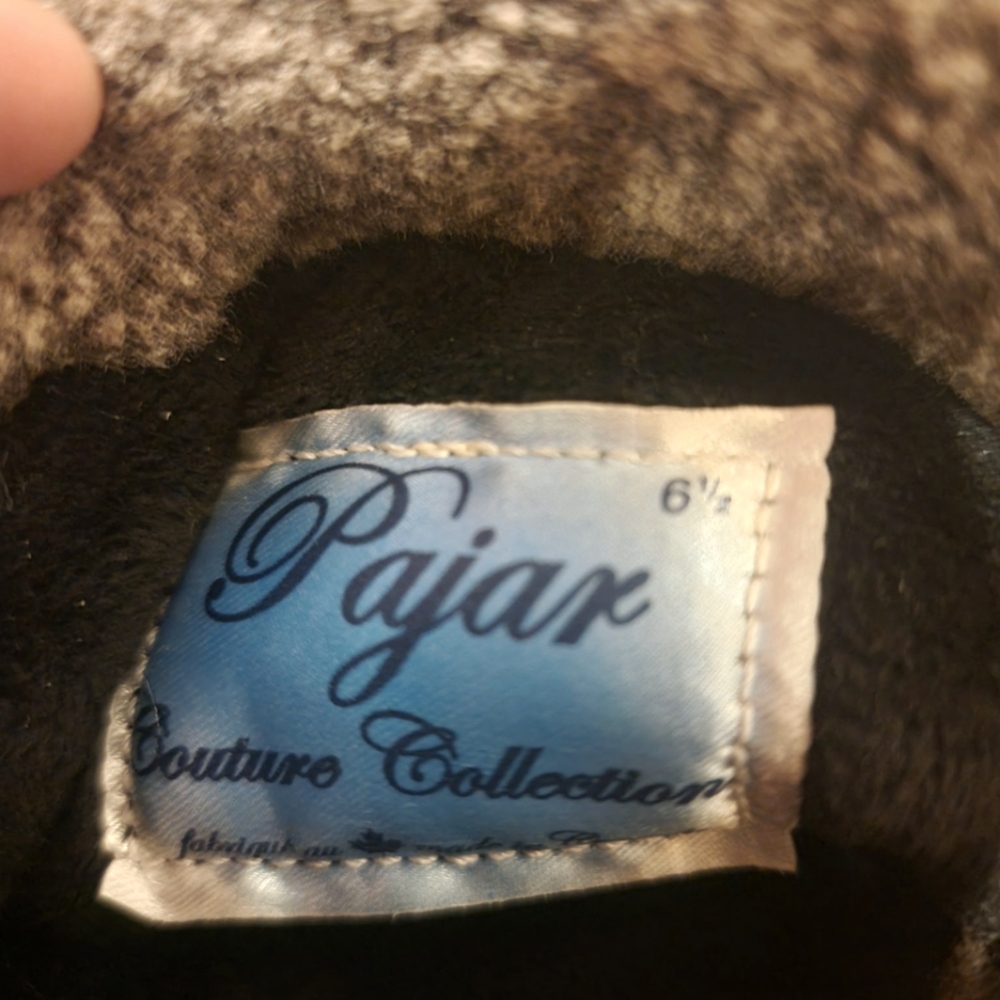 Pajar Couture Suede Boots – Black, Shearling Lined,